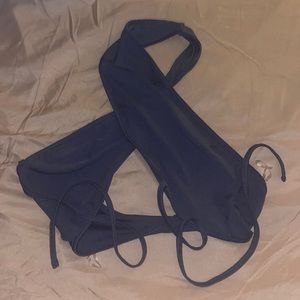 blue crop top, new never worn